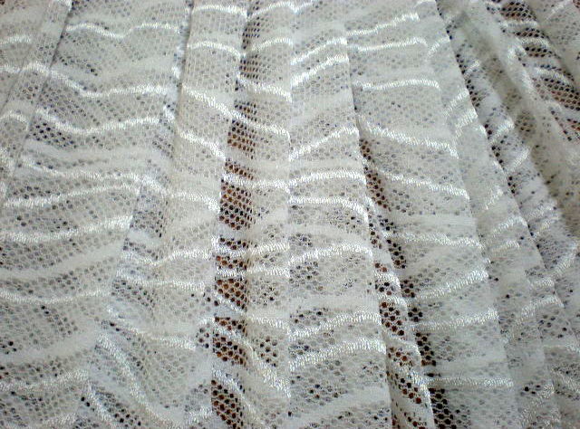 5.White Wavey Lace